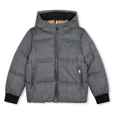 BOSS Chamarra para niño y teen gris